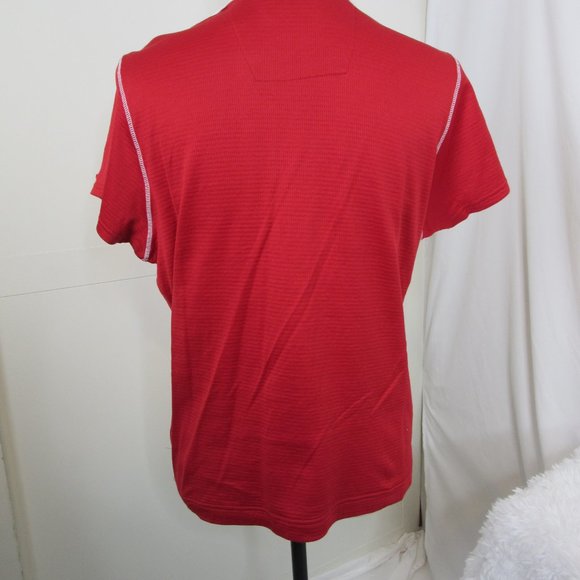 Angels Antigua Women's Vintage Baseball Red Polo Shirt Size Large - Picture 10 of 11
